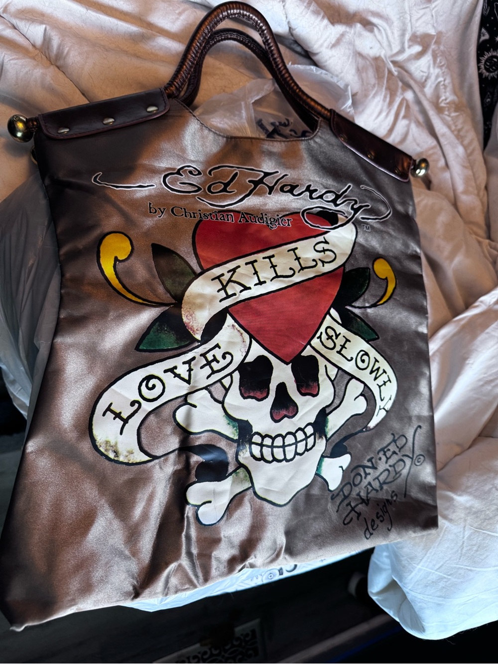 Y2K Vintage Ed Hardy Bag